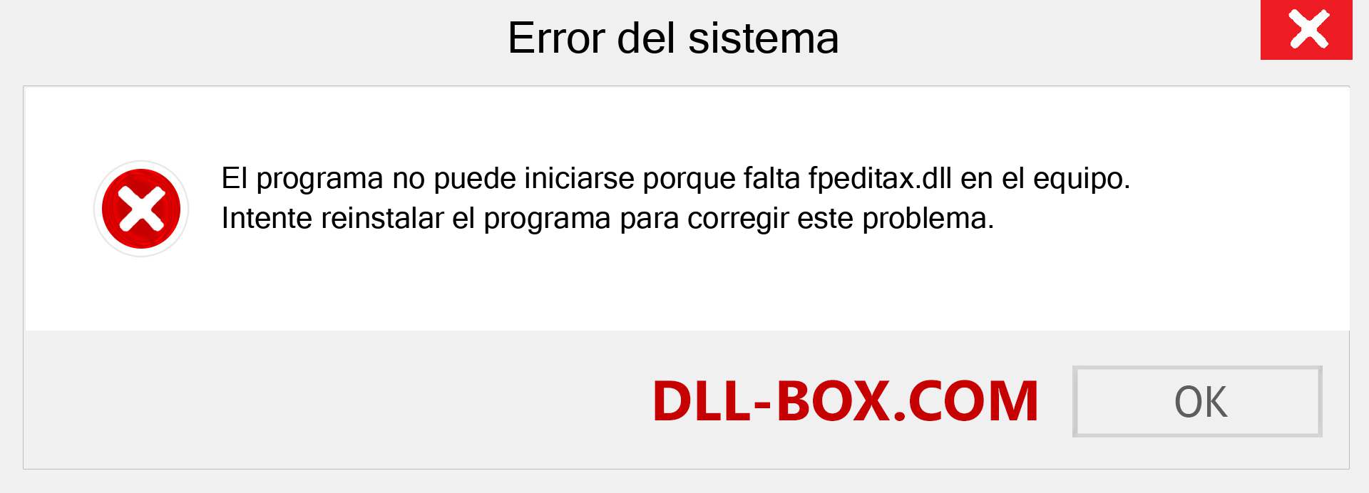 ¿Falta el archivo fpeditax.dll ?. Descargar para Windows 7, 8, 10 - Corregir fpeditax dll Missing Error en Windows, fotos, imágenes